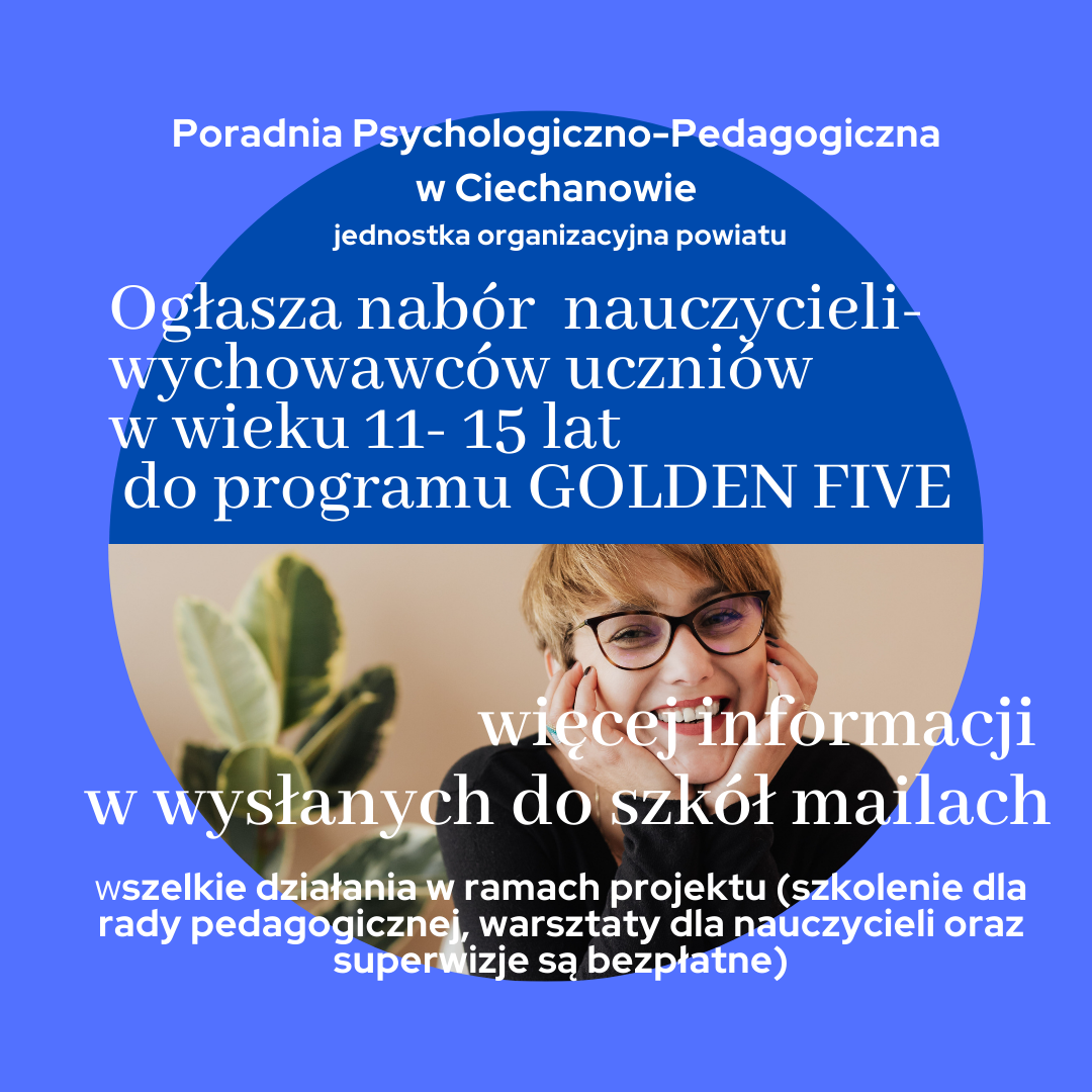Plakat do programu Golden Five